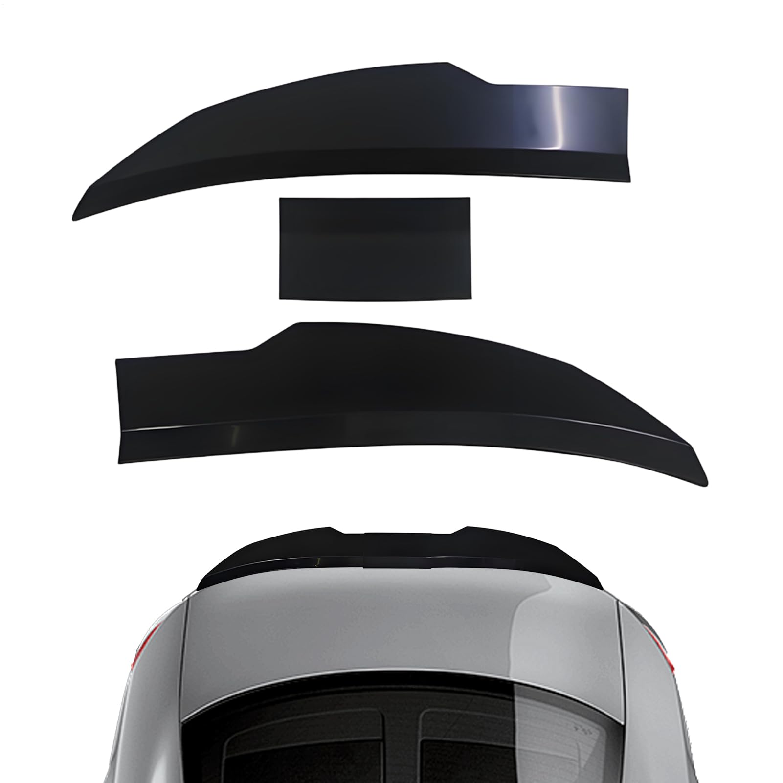 Aileron de toit Racing à 3 sections pour SUV coupé et berline - 8