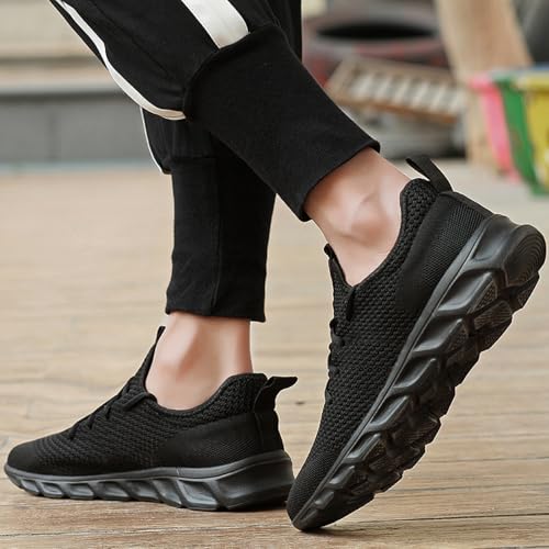 Image of Mens Running Shoes Walking Tennis Sneakers Slip on Gym Workout Athletic Lightweight Casual Sport Shoes