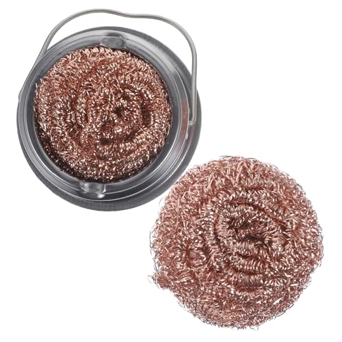Homoyoyo Soldering Tip Cleaner Ball Set Tin Ball for Tip Brush for Soldering Iron