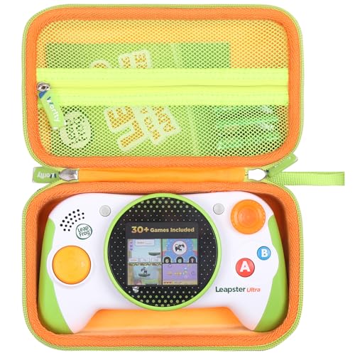 Case for Leapfrog Leapster Ultra Handheld Learning Console - Hard Protective Travel Carrying Storage Organizer Bag (Green)