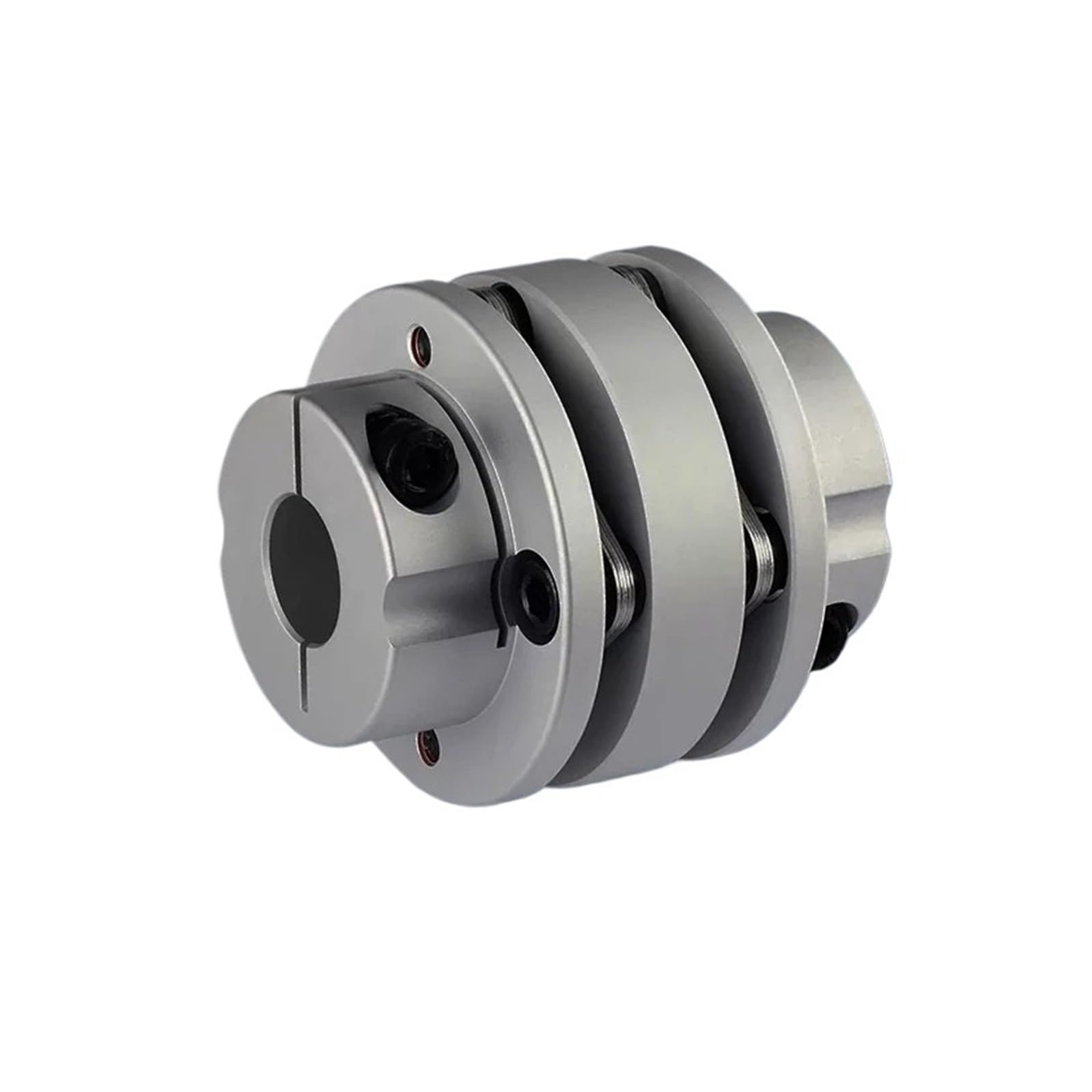 Giunto a doppia flangia Giunto a membrana Manicotto di collegamento elastico in lega di alluminio con accoppiamento for chiavetta - Parti CNC 82X98(CLT-82X98-22x22)