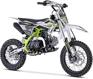 MotoTec X2 110cc 4-Stroke Gas Dirt Bike Green, 61x28x40, (MT-DB-X2-110cc_Green)