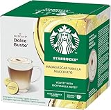 NESCAFÉ Dolce Gusto Starbucks Vanilla Macchiato Coffee Pods x12 (Pack of 1)