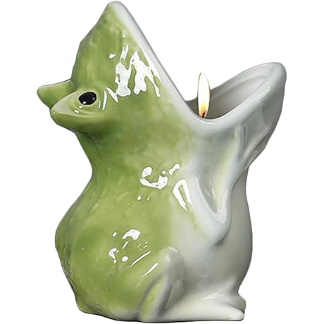 Adorable Frog Tealight Holder - A Quirky Addition to Your Decor