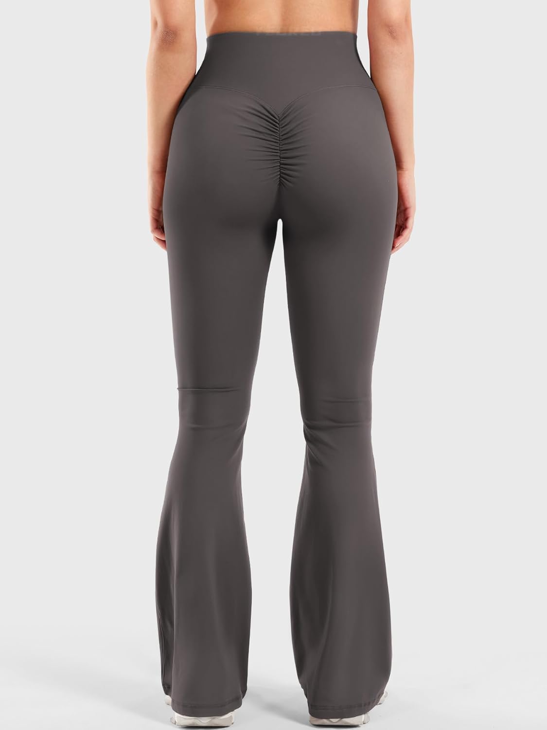 YEOREO Women Workout Scrunch Flare Leggings Drawstring No Front Seam Ericane Butt Lifting 31.5" Gym Yoga Leggings - Image 5