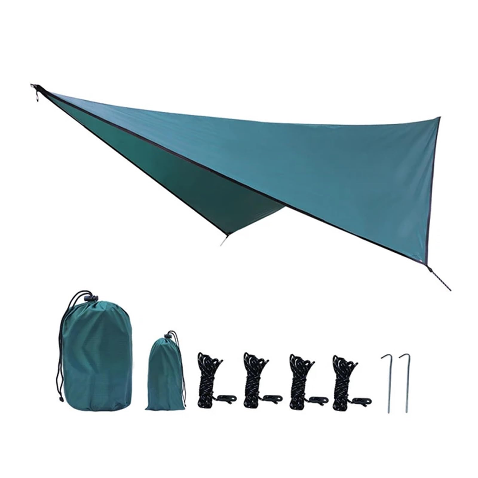 Tent tarp Waterproof Portable Tarp Multifunctional Outdoor Camping Traveling Awning Backpacking Rainfly(TM019)
