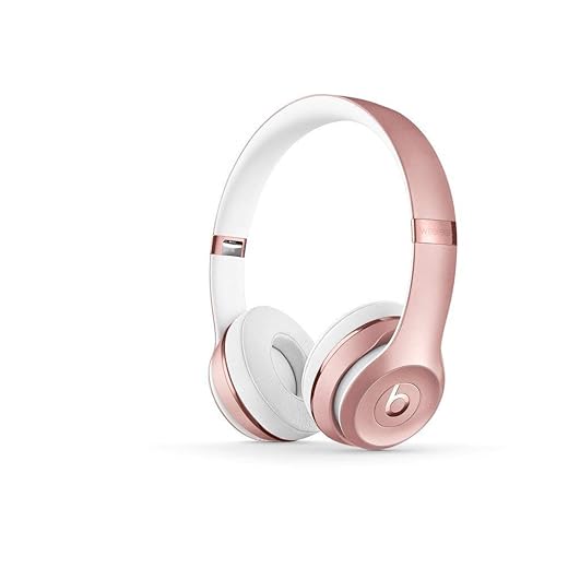 Beats Solo3 Wireless On-Ear Headphones (Previous Model) - Rose Gold (Renewed Premium)