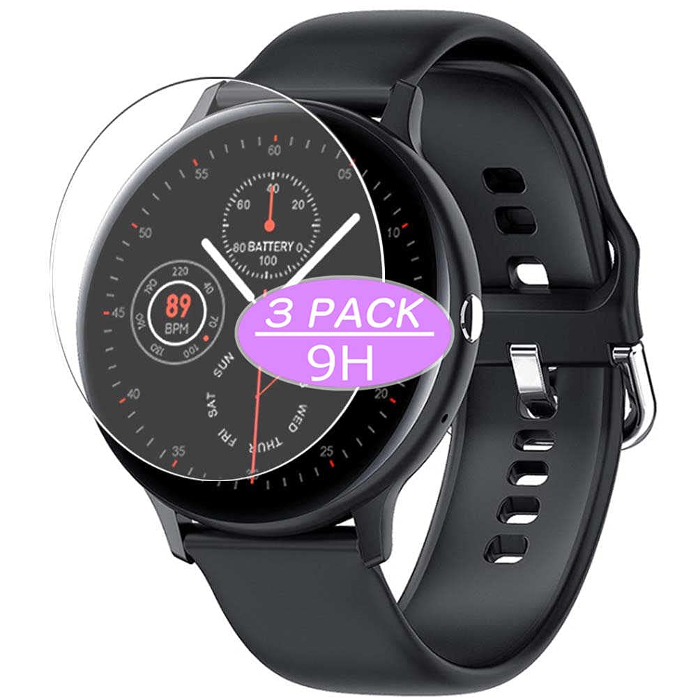 Synvy [3 Pack] Tempered Glass Screen Protector, Compatible with with MOSOKI I11 1.3" Smartwatch Smart Watch 9H Film Protectors