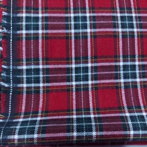 Image of UNSTITCHED WINTER COTSWOOL CHECK FABRIC Men's Shirt Long Kurta Women's Top Kurti,Length-1.70 meter,Width- 58 inch,FREE SIZE