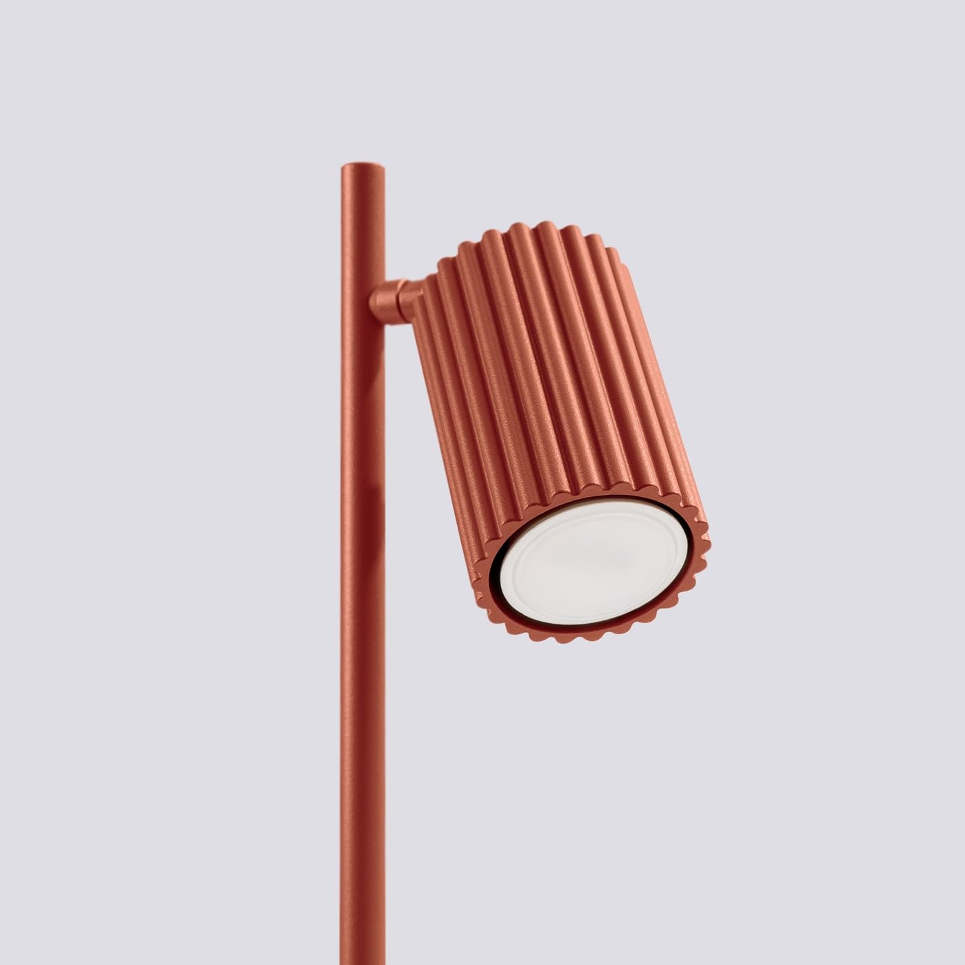 SOLLUX lighting Lampe de Bureau LED - Lampe de Table - en Aluminium - 14,5 x 19,5 x 43 cm - Karbon Ocre Rouge