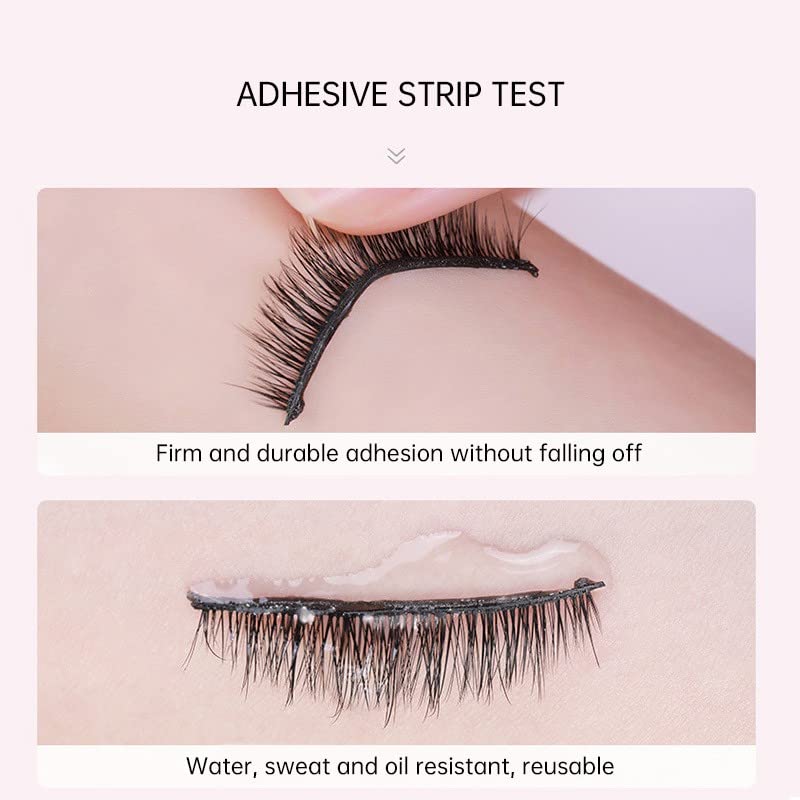 Miniatura 2 de Reusable Self Adhesive Eyelashes No Eyeliner Or Glue Needed False Eyelashes Easy To Put On Natural Look Self Adhesive