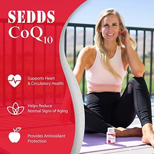 Miniatura 3 de SEDDS CoQ10 Ubiquinol Suplemento de salud cardiovascular, vitamina diaria para la salud del corazón y la energía (60 unidades), líquido de alta