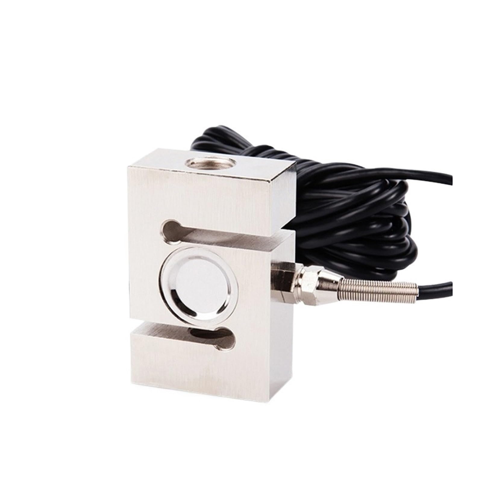 High-Precision Load Cell Scale Sensor, S Type Weighing Sensor 50KG, 100KG, 300KG, 500KG Pull Pressure Sensor Weight Sensor Load Cell for Weight High Pressure Tension Weighing(300KG)