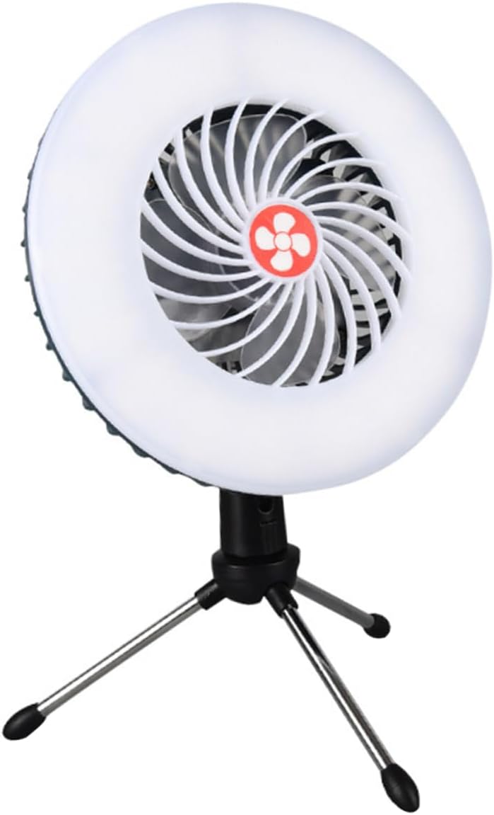 BESPORTBLE USB Charging Tent Camping Light and Fan with Hanging Hook Portable Led Lamp for Outdoor Use Multi-Function Battery Operated Lighting for Tents Travel and Emergencies