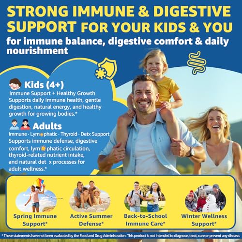 Image of 2pack Sea Moss Gummies for Kids & Adults, 19-IN-1 Super Food with Elderberry, Spirulina, Algae Omega 3, Algae Calcium, Ashwagandha, Mushroom, Vitamins D3, C for Immune, Gut, Bone, Energy, Brain, Vegan