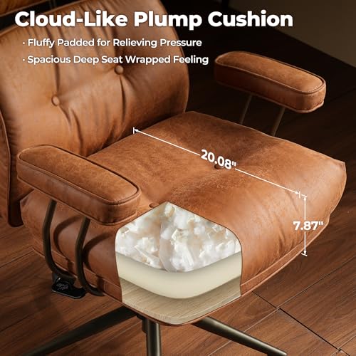 Luxury Leather Office Chair Ergonomic