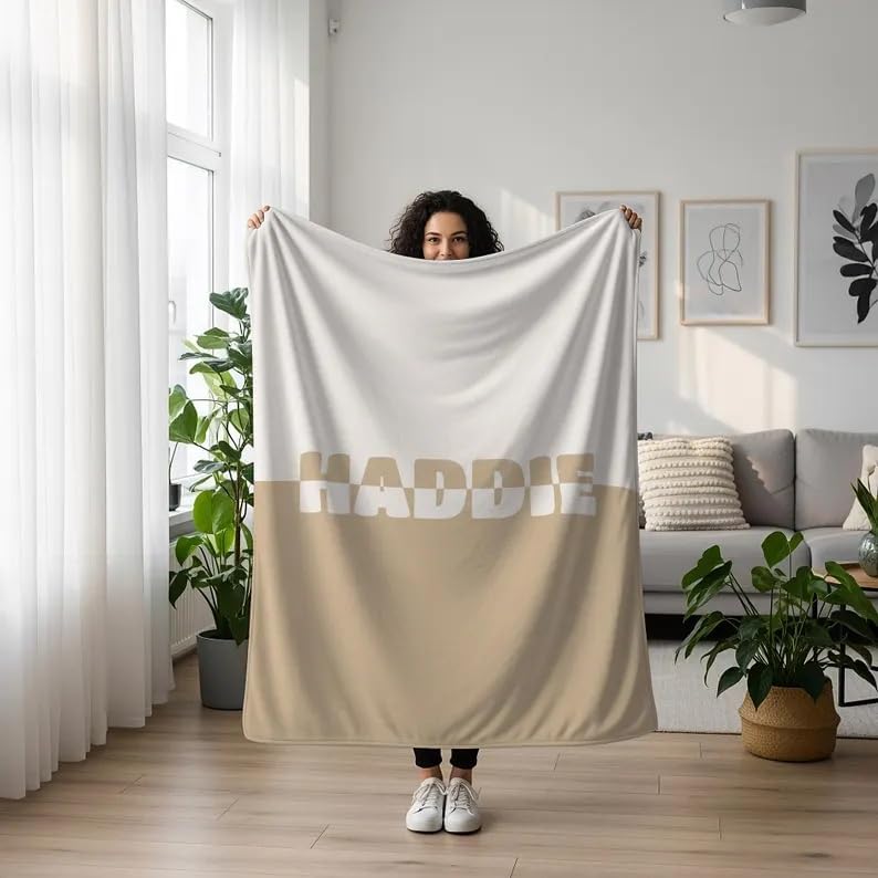 Personalized Blankets and Throws Custom Blanket with Name Customized Minky Velvet for Kids Christmas Blanket Gifts for Adult Couples Teen Girls Boys - Image 4