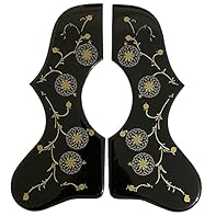 Guitar Parts For Gibson J200 SJ200 Acoustic Folk Guitar Self Adhensive Pickguard Crystal The thickness about 1.8mm,consists of celluloid and high-quality crystal epoxy resin. The size is 25.7x11.63x0.18cm(10.12x4.58x0.07inch). With Self-adhesive tape...
