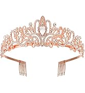 Dicodoum Crystal Crowns for Women And Girls, Tiaras Hair Rhinestones Princess Headbands with Comb...