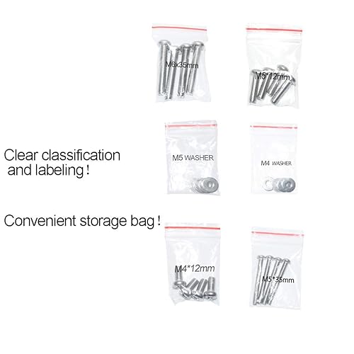 Miniatura 6 de Kit universal de tornillos para montaje de TV incluye tornillos M4, M5, M6, arandelas y espaciadores, acero inoxidable, compatible con montaje VESA