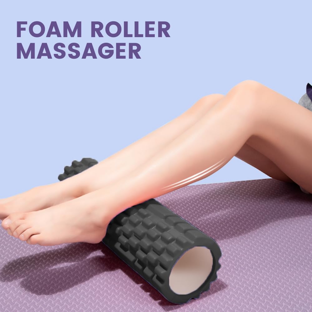 MAGIC SELECT Rodillo de masaje muscular. Fitness Rodillo de espuma. Eva Foam Roller. Aliviar el dolor, entrenar los músculos, masaje de espalda, piernas. 33 x 14 cm — view 9