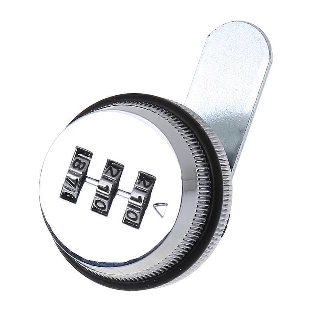 Joyhappst Image Color Cabinet Cam Lock 3-Digit Combination Mailbox Lock Zinc Alloy Drawer Locks