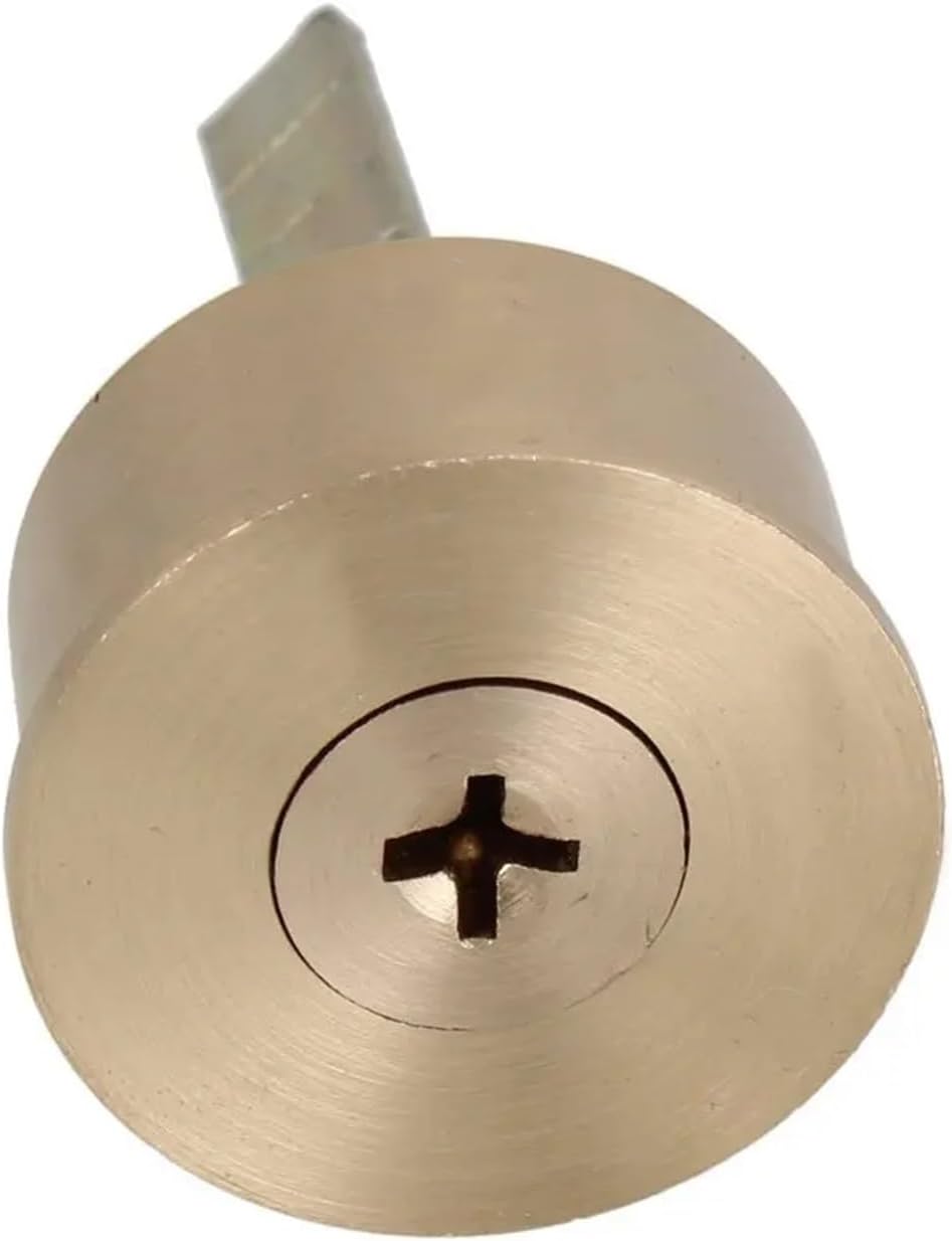 Brass Replacement Mortise Rim Cylinder Door Night Latch Lock Cross Shaped Nightlatch + 6 Keys