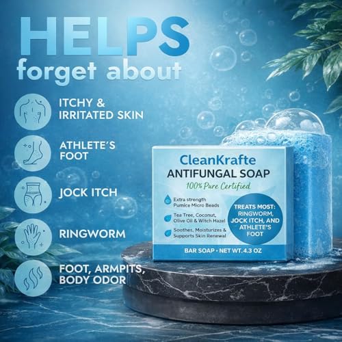 Antifungal Bar Soap for Jock Itch & Skin Fungus | Effective Relief