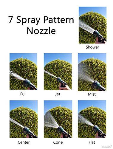 Ghn-06 Heavy-Duty Eva Recoil Garden Hose With 7-Pattern Spray Nozzle, Green, 50 Foot #TOP3