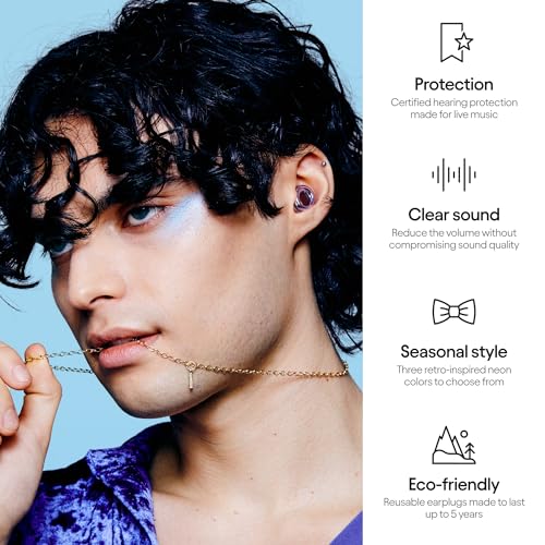 Image of Loop Experience Equinox Earplugs - High-Fidelity Reusable Earplugs | Colourful Hearing Protection | For Music & Events, Focus & Noise Sensitivity | Customizable Fit | 18 dB (SNR) Noise Reduction