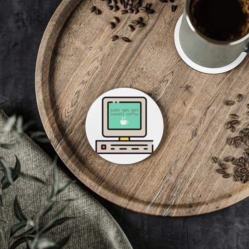 Sudo apt-get install coffee dessous de verre céramique pour bureau