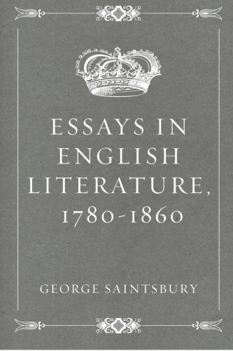 Essays in English Literature, 1780-1860 153019976X Book Cover