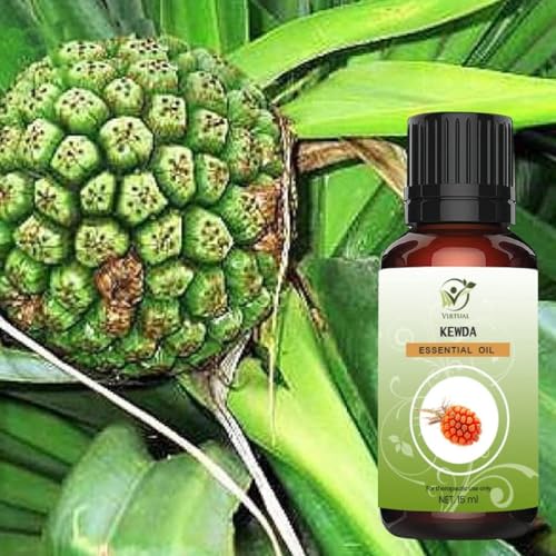 Image of VIRTUAL Kewda Essential Oil 15ml | 100% Pure & Natural Undiluted Oil | Aromatherapy Diffuser Oil for Hair Growth & Skin Care | Improves Hair Thickness & Density | Long Lasting Fragrance Oil