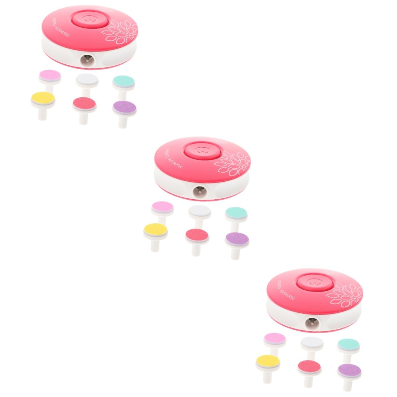 FOMIYES 3 Piezas Uñas Eléctricas Cortador De Uñas Para Bebé Cortadora De Uñas Eléctrica Cortaúñas Para Bebés Lima De Uñas Para Recién Nacidos Niño Pequeño Amoladora Abdominales Eléctrico