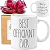 FALJIOK Best Officiant Ever Coffee Mug 11oz Novelty Officiant Mug Gifts for Wedding Day Wedding Officiant Mug Funny Thank You Gifts for Wedding Officiants 139