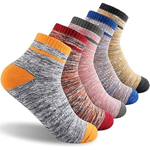 Hiking Walking Socks For Women, FEIDEER Multi-pack Outdoor Recreation Socks Moisture Wicking Crew Socks - - Medium Cover