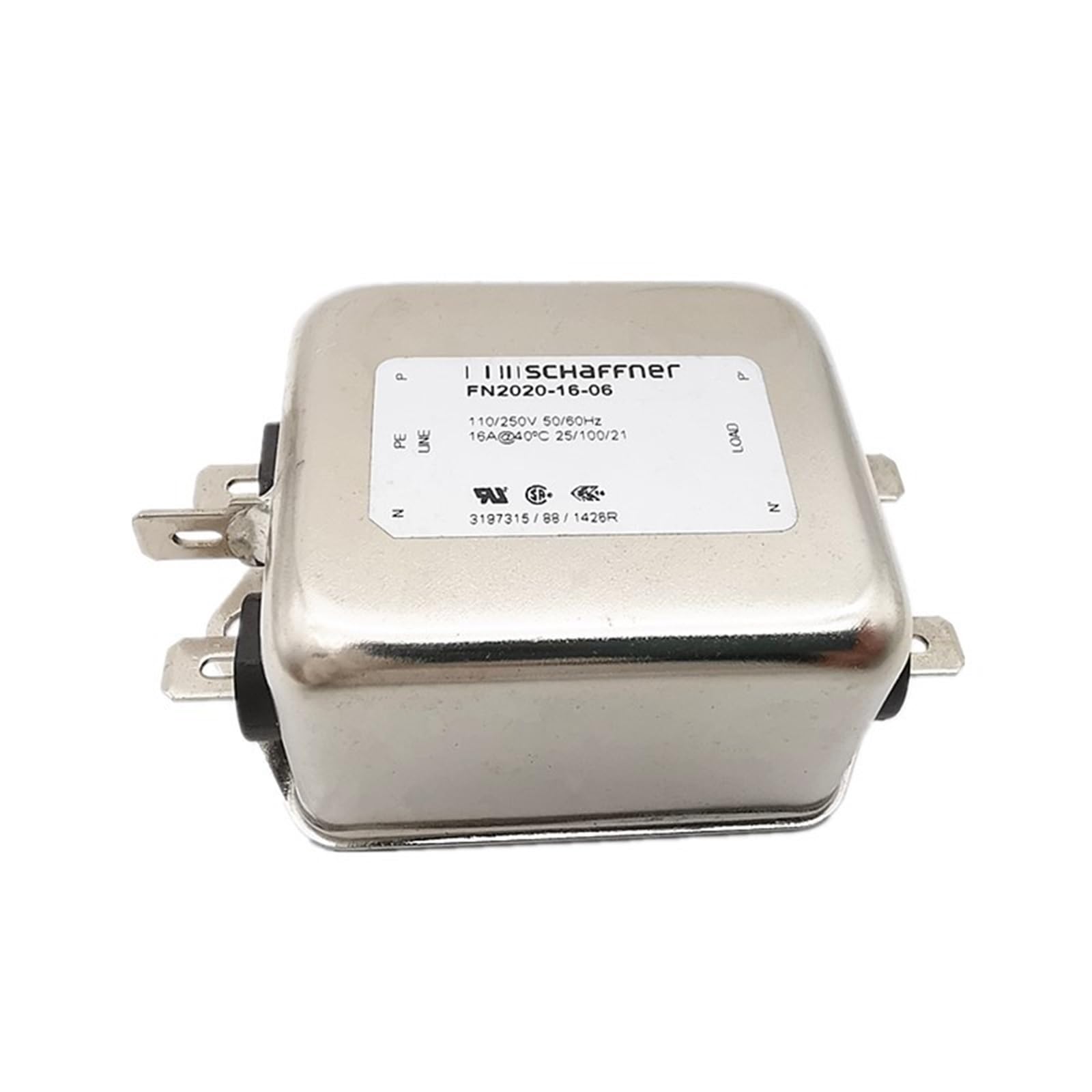 Filtro de potencia EMI de 16A FN2020-16-06 para protección de red