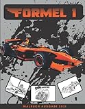  Formel 1 Malbuch: Sammlung von 35 fantastischen F1 Autos in Aktion, Rennwagen eins, für alle Altersgruppen zum Entspannen, Motorsport-Sportwagen für ... Kindergeschenk Jungen, Männer Mädchen Frauen.