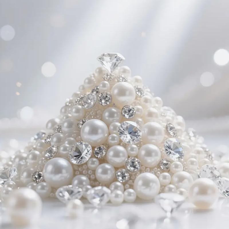 1610 Peças de pérolas decorativas para enchimentos de vasos, diamantes acrílicos transparentes pérolas para artesanato casamentos festa de aniversário decoração de casa suporte pincéis maquilhagem