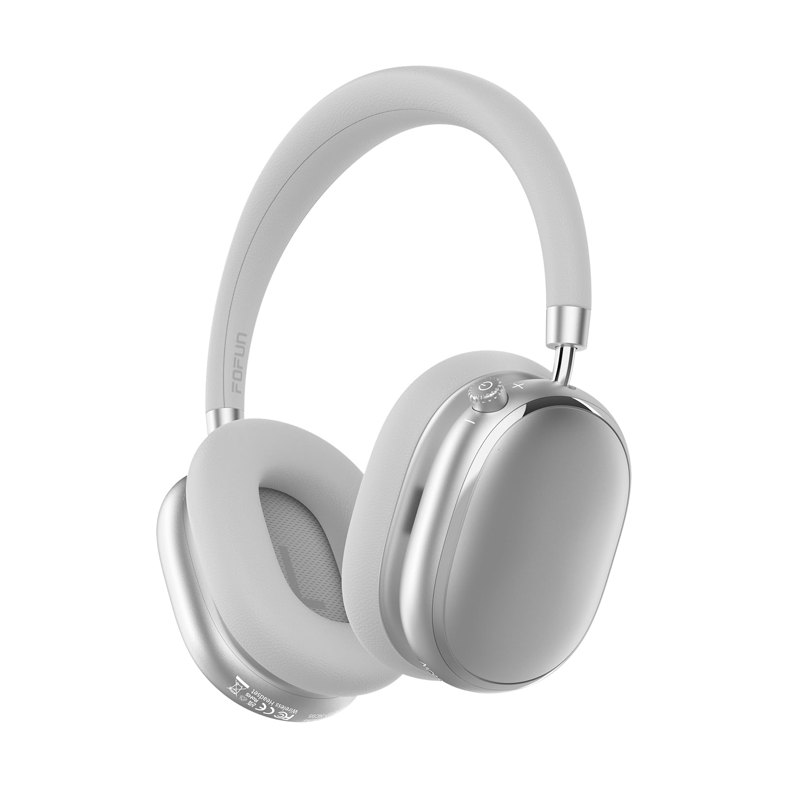 cuffie wireless over-ear bluetooth 6.0 grigio perla