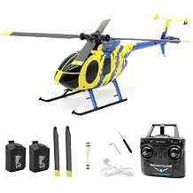 C184 MD500 RC Helicopter, 4CH 6-Axis Gyroscope RTF with Optical Sensor & Upgraded Transmitter - Remote Control Electric Helicopter Outdoor for Adults & Beginners
