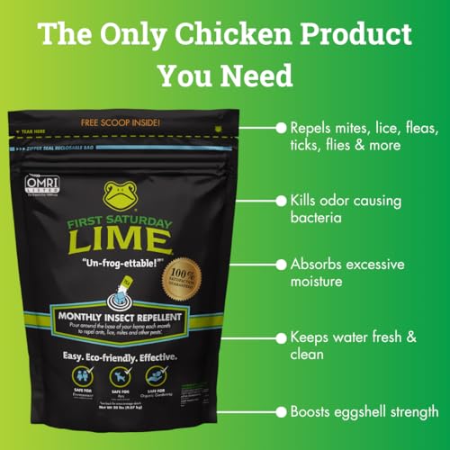 Image of First Saturday Lime Insect Deterrent - 40lb Bag |Multi-Purpose for Outdoors | First Saturday Lime Insect Deterrent - 40lb Bag |Multi-Purpose for Outdoors
