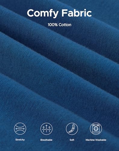 Image of INNERSY Men's Boxer Shorts Loose Fit Soft Cotton Boxers for Men 4 Pack