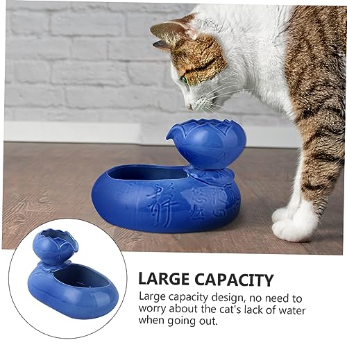 Fuente para beber de cerámica para gatos BESPORTBLE miniatura 5
