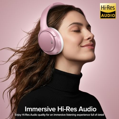 Hybrid Active Noise Cancelling Headphones 120H Long Playtime, 6 ENC Mic, Wireless Over-Ear Bluetooth 6.0 Headphones, Hi-Res Audio, Memory Foam Earcup, Transparency Mode ANC Headphone for Travel Office - image 7