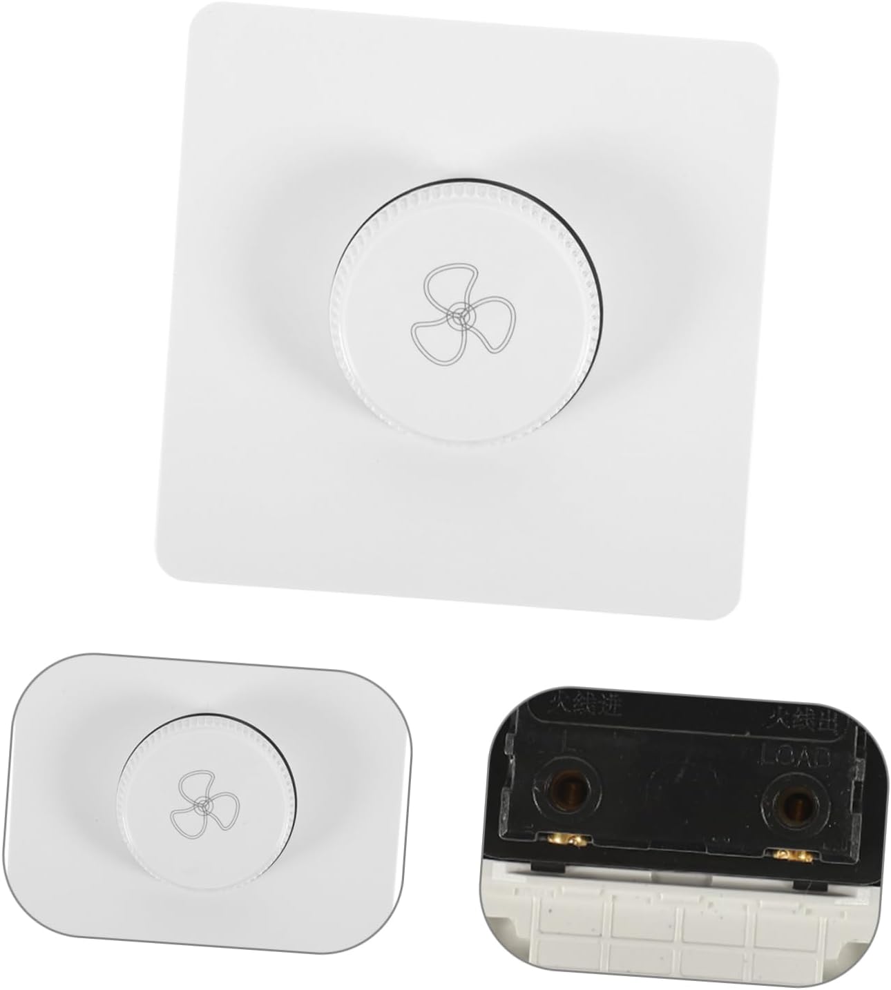 NUOBESTY 2pcs Ceiling Fan Control Panel Variable Speed Controller for Indoor Ceiling Fans Compact Design Easy Wall Installation for Use