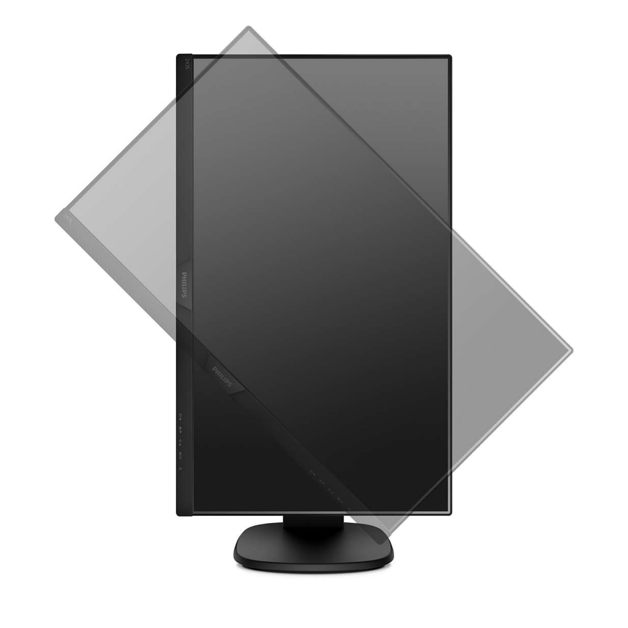 Philips 243S7EHMB Monitor 24" LED IPS, Full HD, 3 Side Frameless, Regolabile in Altezza, Girevole, Pivot, Inclinabile, Casse Audio Integrate, Softblue Protezione Occhi, HDMI, VGA, Vesa, Nero