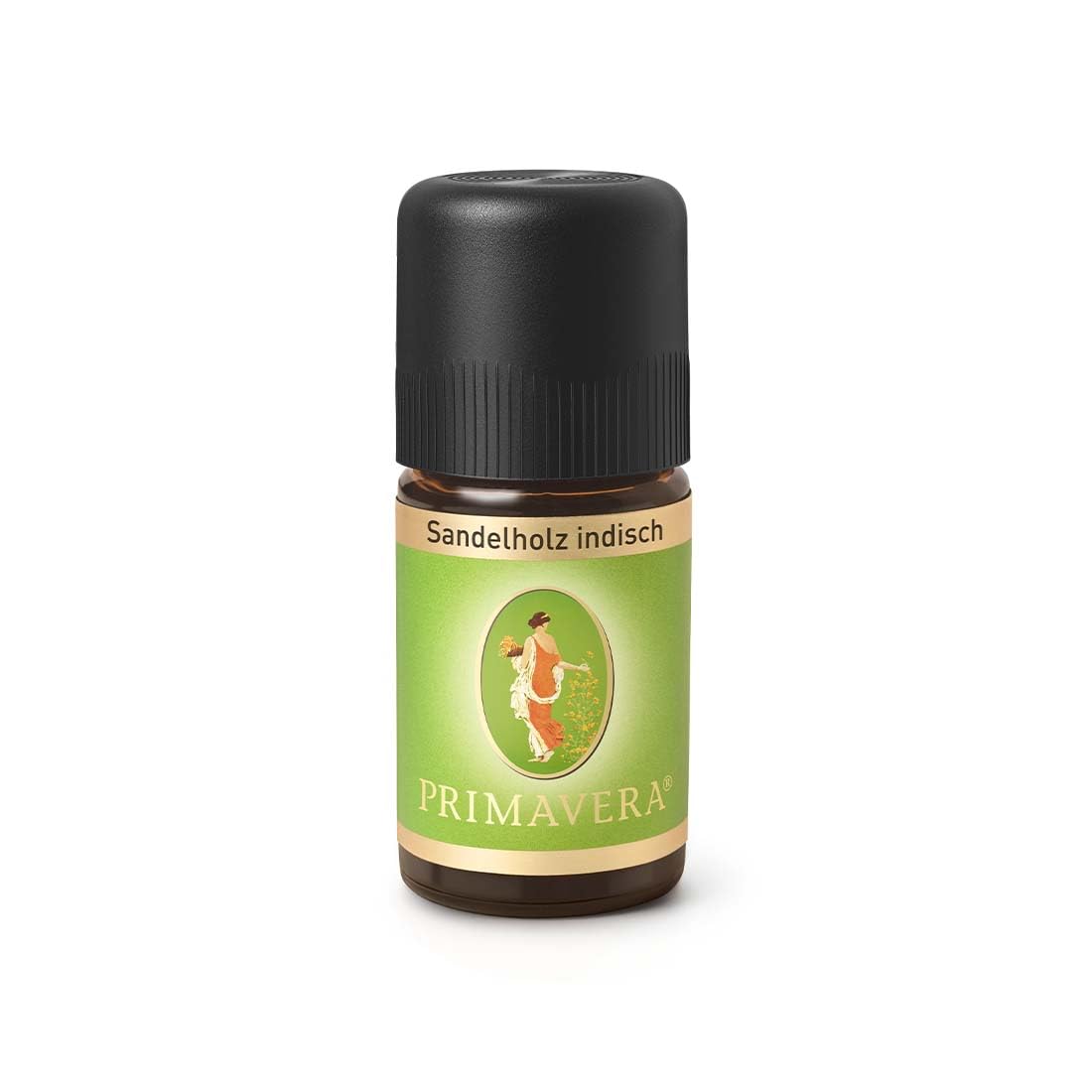 PRIMAVERA Ätherisches Öl Sandelholz indisch 5 ml - ideales Duftöl für die Aromatherapie, entspannend & erdend, Duft: holzig, warm - vegan