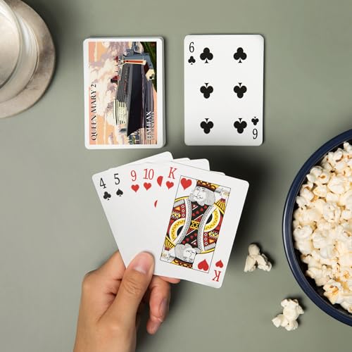 Lantern Press Baraja de Poker Queen Mary 2 52 cartas miniatura 2