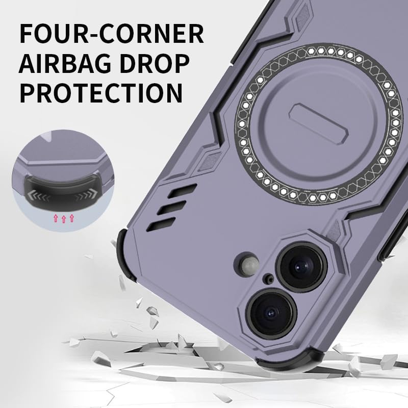 Coque iPhone 16 rigide anti-rayures protégeant l'écran avec aimant intégré - 4